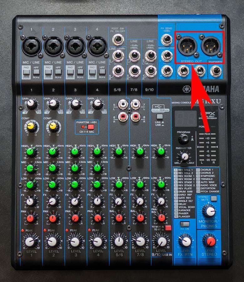 Beginners Guide to Live Shows Using a Mixer Yamaha XLR Out