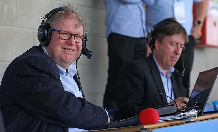 1866 Sport commentator Phil Tooley with Nick Johnson