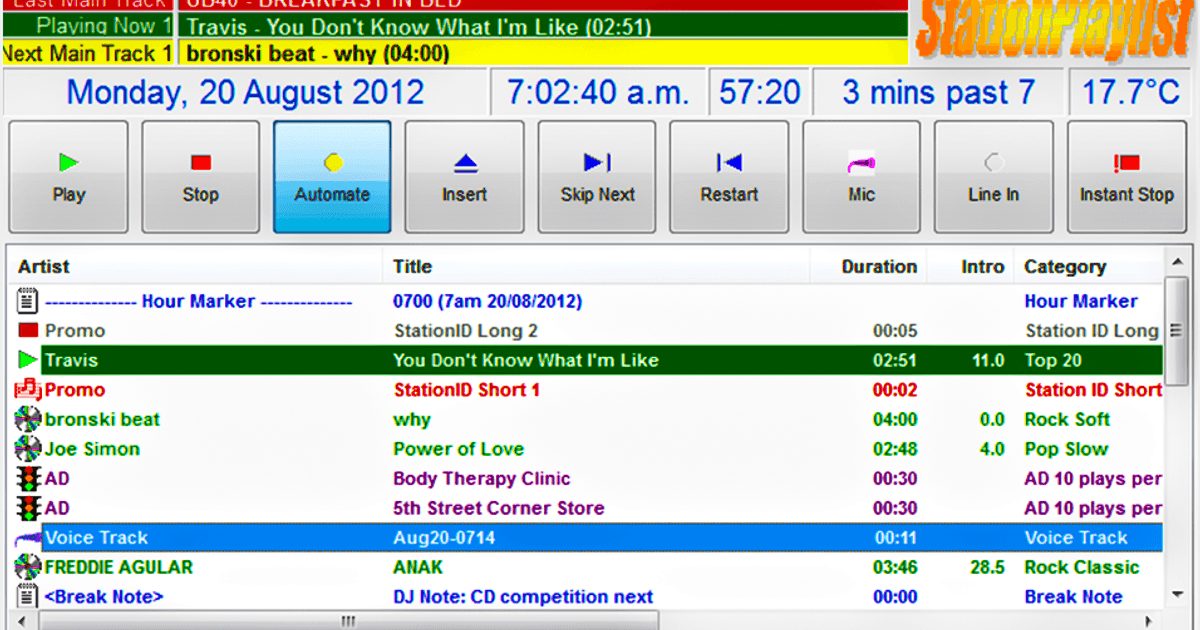 Radio playlists by station Radio playlists by station
