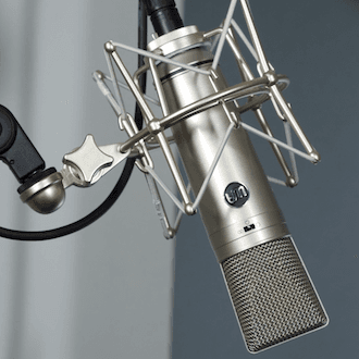 Warm Audio WA87 microphone.
