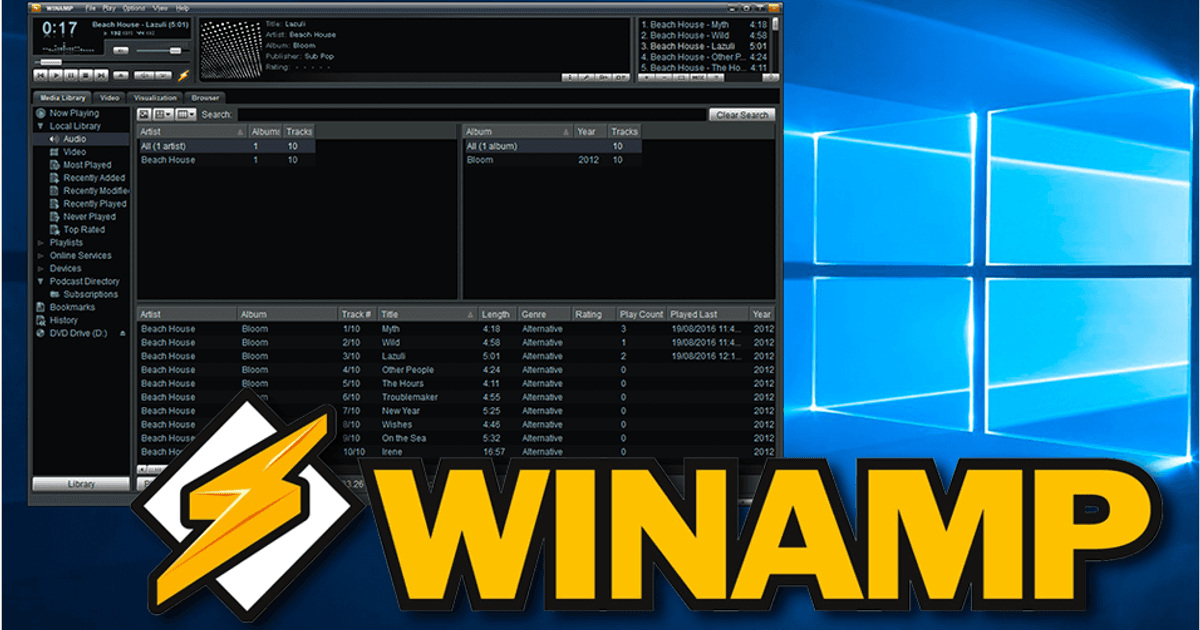 Winamp Controls Winamp Setup to Broadcast Online Radio | Radio.co